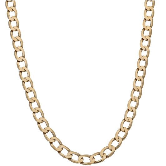 9ct Gold Curb Chain 20"