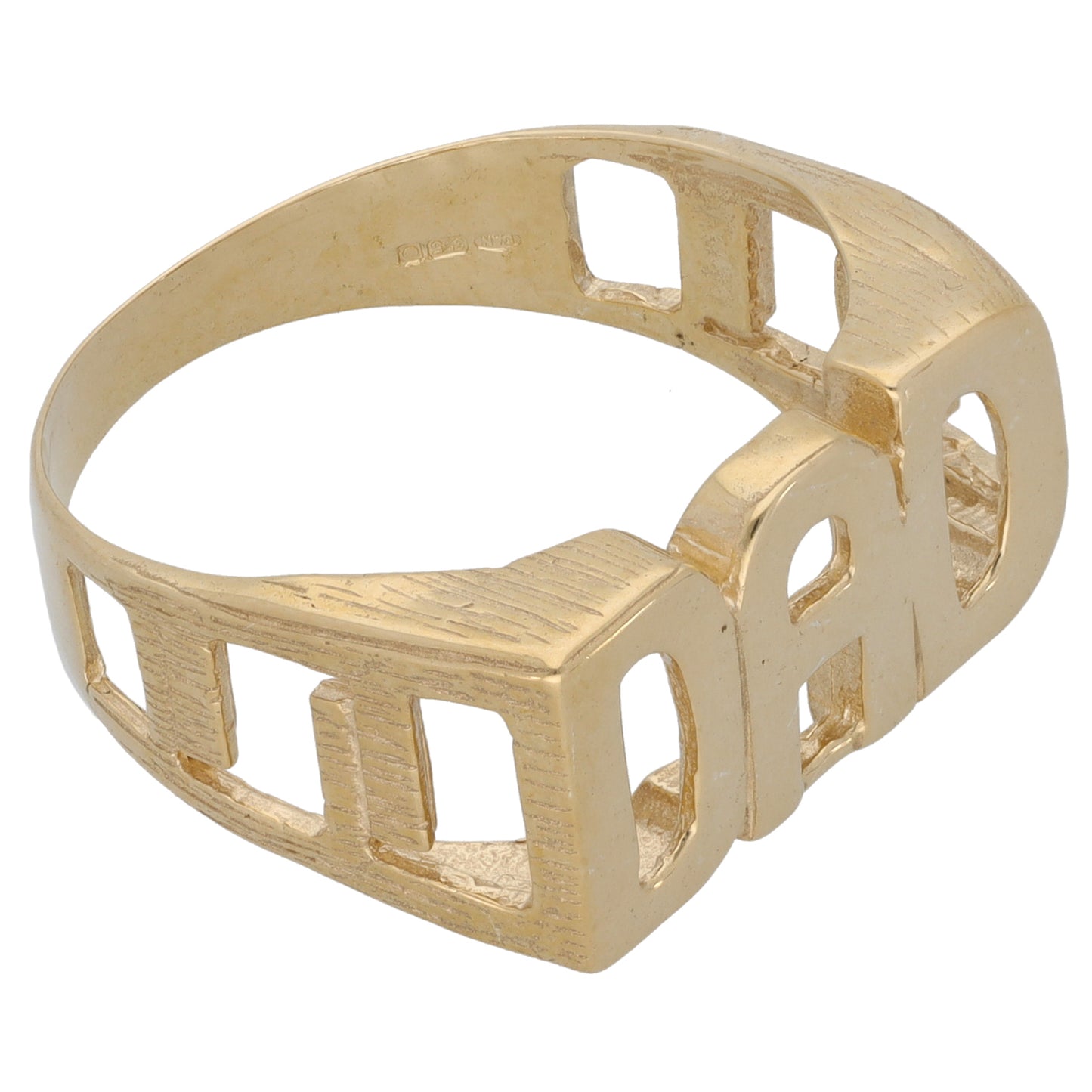 New 9ct Gold Dad Ring Size T-Y