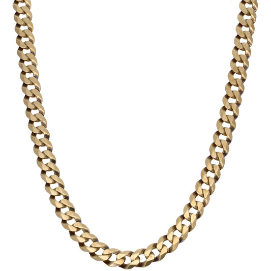 9ct Gold Curb Chain 20"