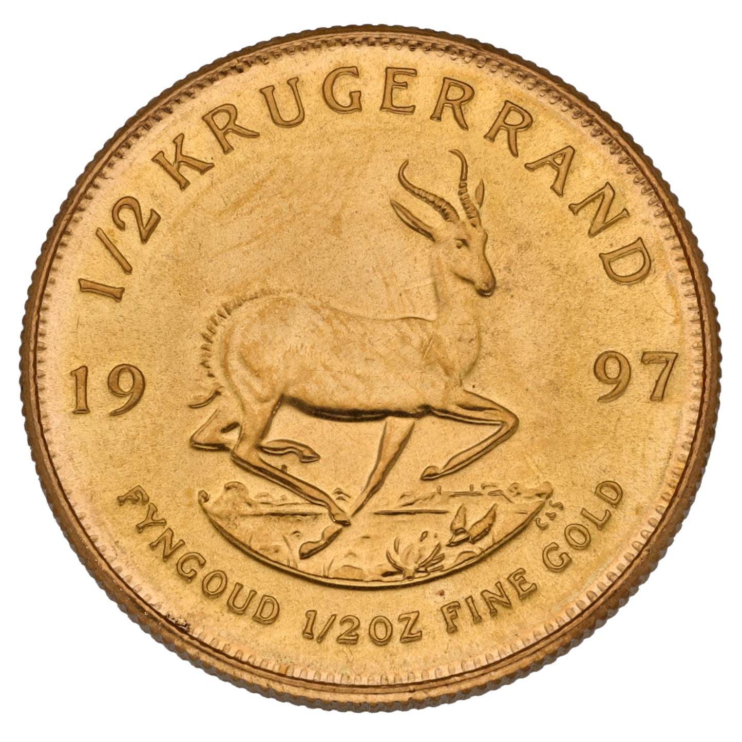 22ct Gold 1/2 OZ Krugerrand Coin 1997