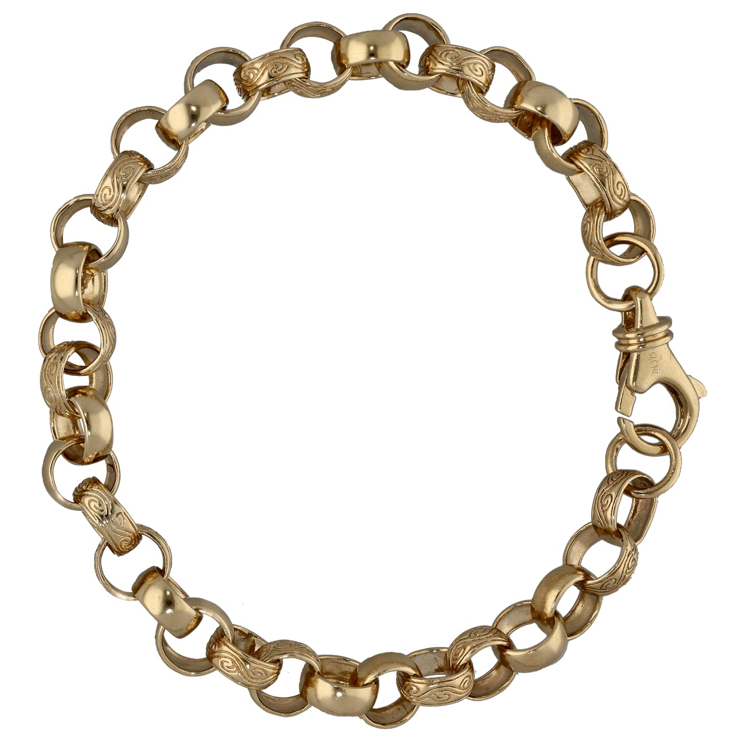 9ct Gold Belcher Bracelet
