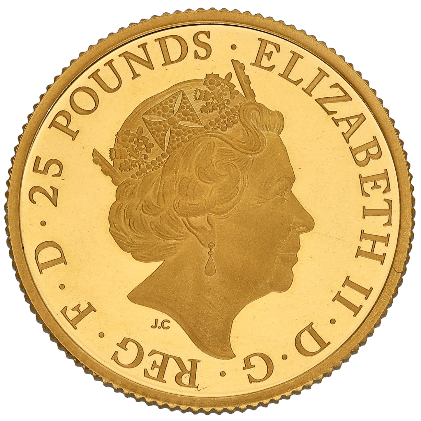 24ct Gold Queen Elizabeth II 1/4 OZ Britannia Coin 2021