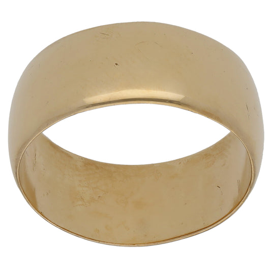 9ct Gold Plain Wedding Ring Size R