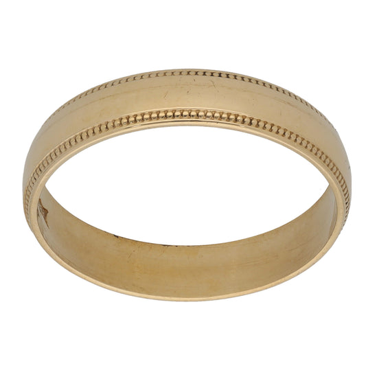 9ct Gold Plain Wedding Ring Size U