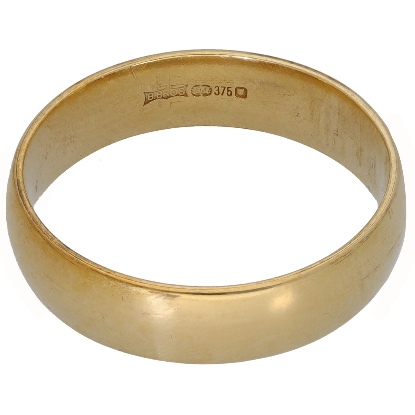 9ct Gold Plain Wedding Ring Size U