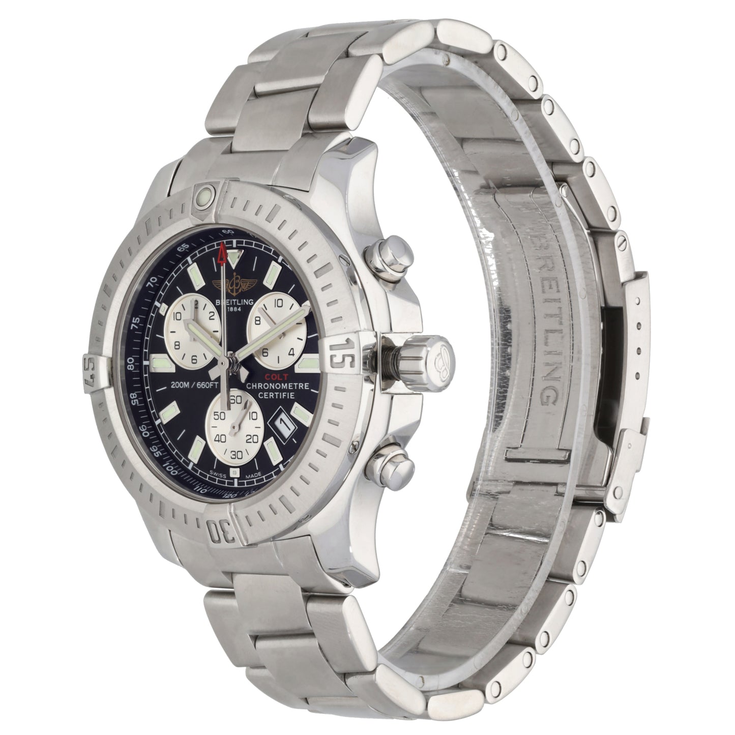 Breitling Colt Chrono A73388 44mm Stainless Steel Watch