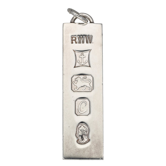 Sterling Silver Ingot Pendant