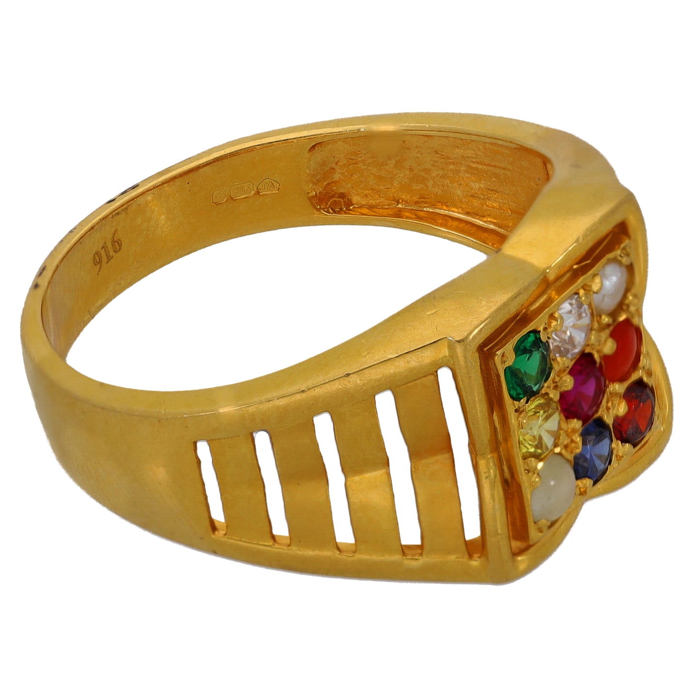 22ct Gold Imitation Dress/Cocktail Ring Size U