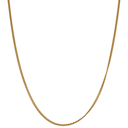 22ct Gold Curb Chain 16"