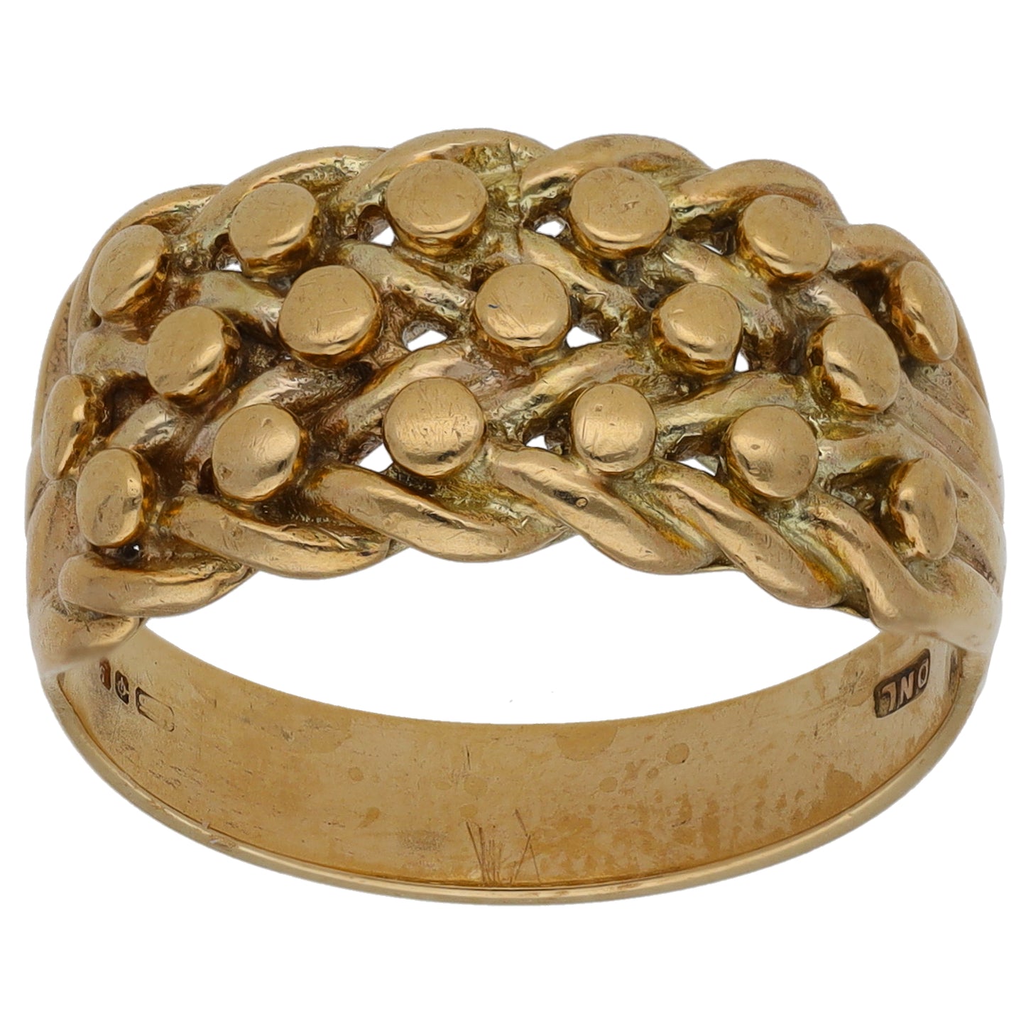 9ct Gold Keeper Ring Size R