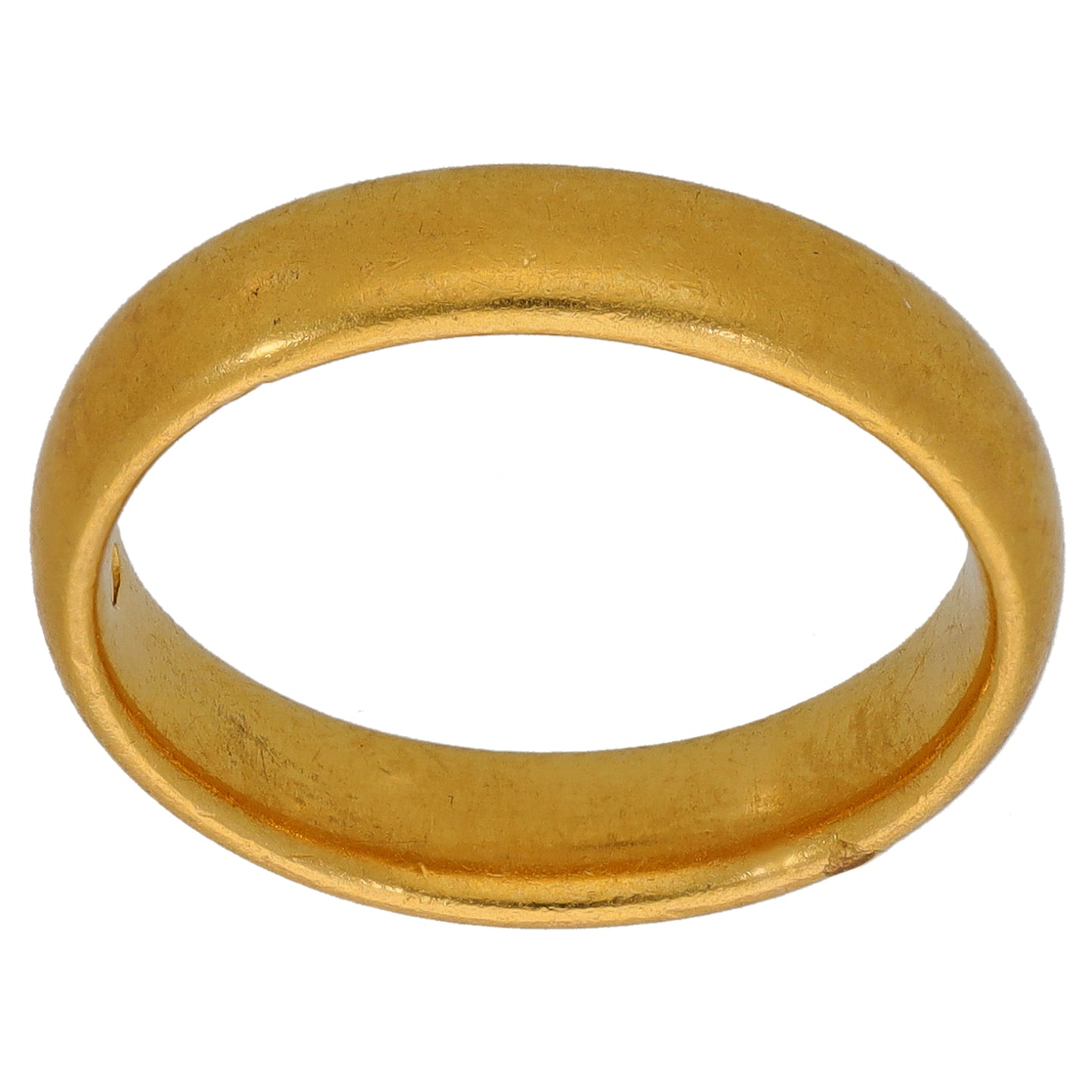 22ct Gold Plain Wedding Ring Size N