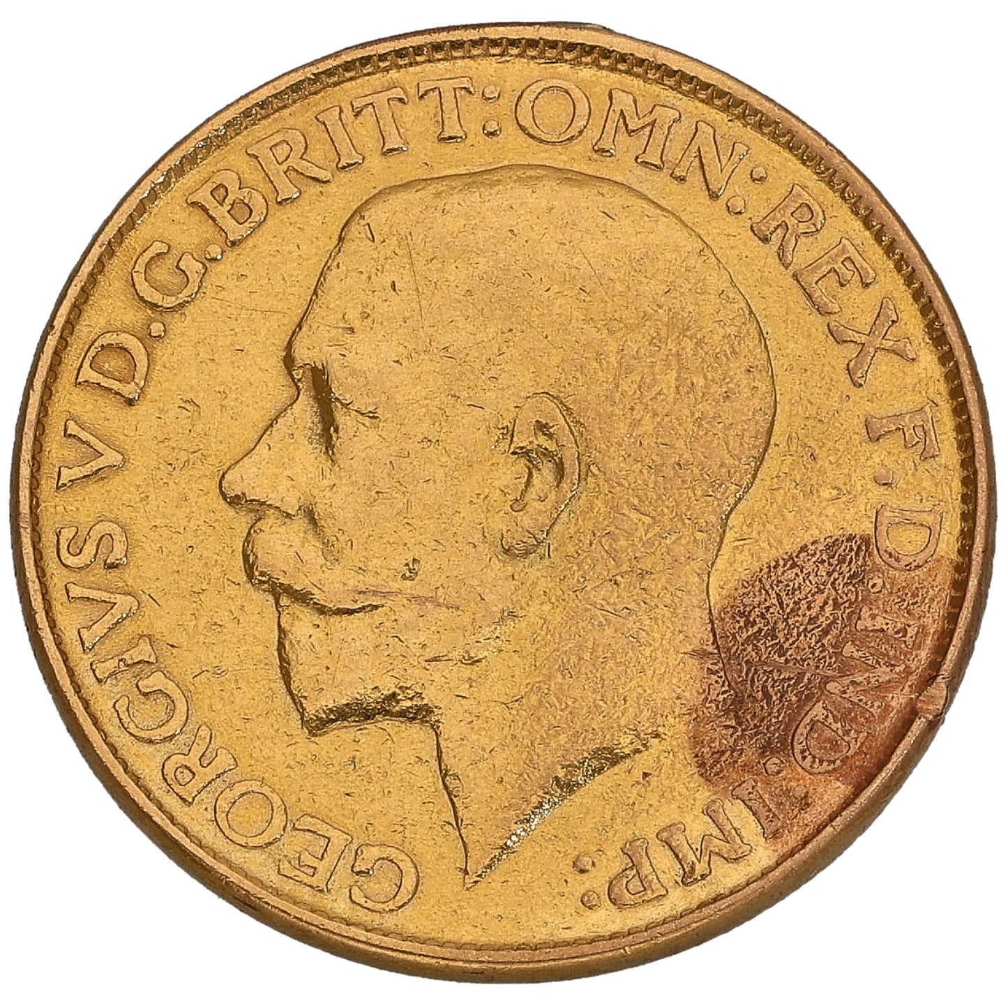 22ct Gold King George V Full Sovereign Coin 1911