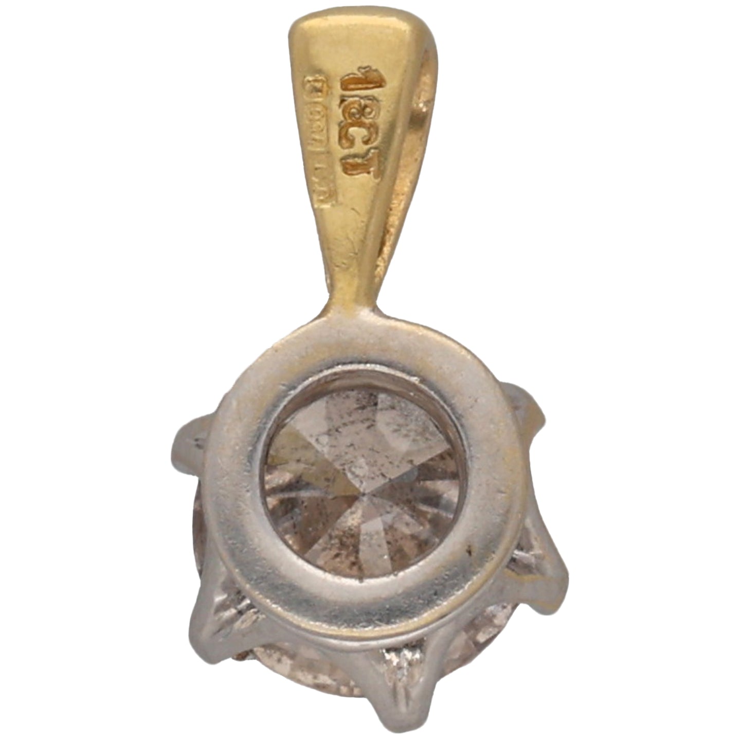 18ct Gold 1.00ct Diamond Solitaire Pendant
