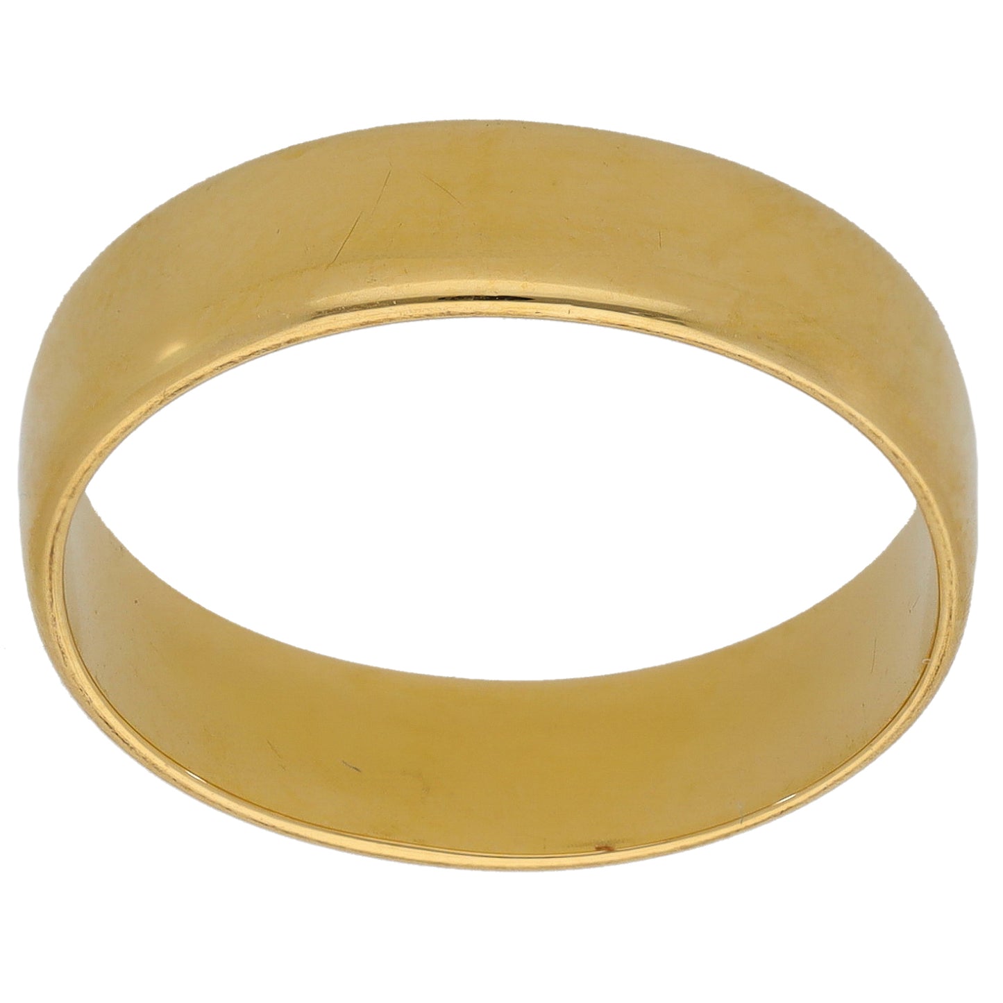 18ct Gold Plain Wedding Ring Size P