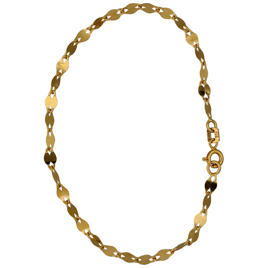 New 22ct Gold Twisted Oval Bracelet