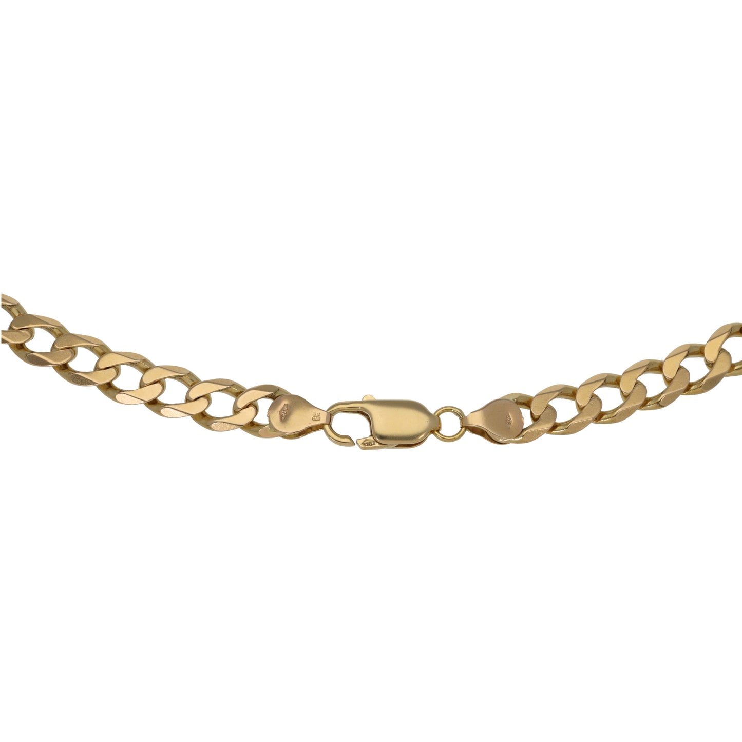 9ct Gold Curb Chain 22"