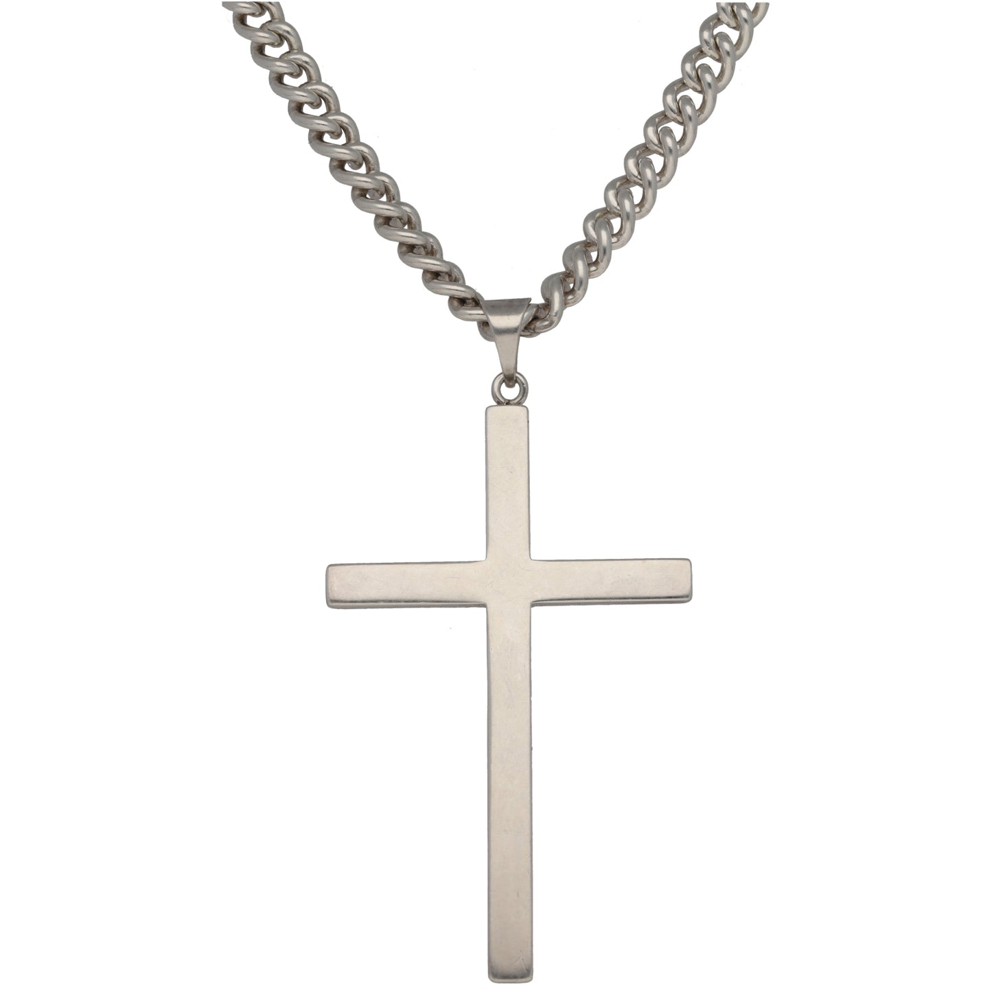 Sterling Silver Cross Pendant With Chain