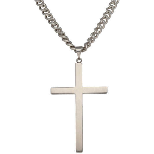 Sterling Silver Cross Pendant With Chain