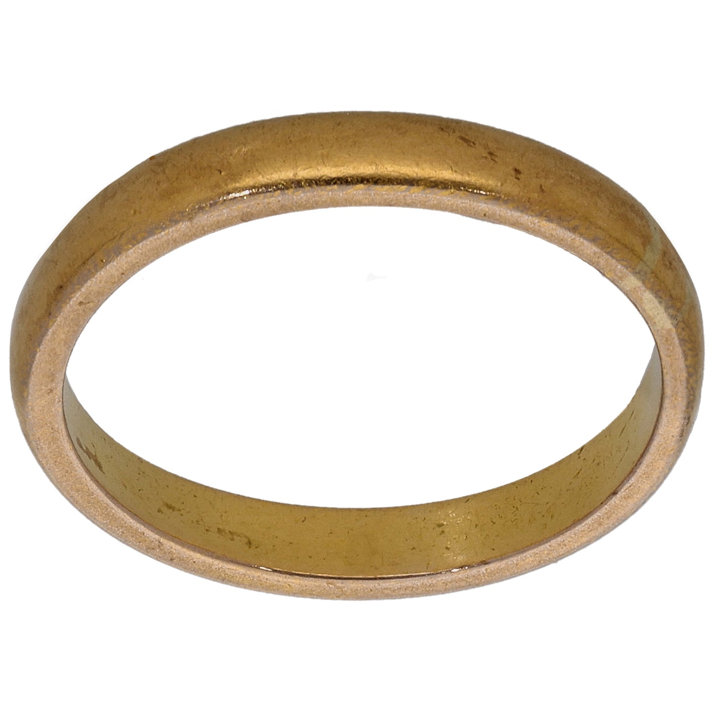22ct Gold Plain Wedding Ring Size N