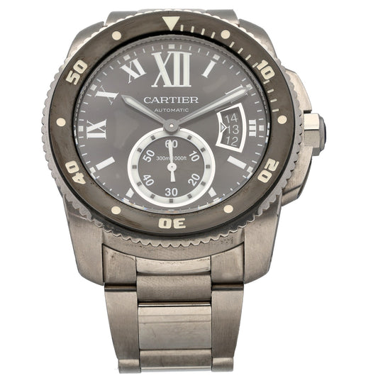 Cartier Calibre De Cartier W7100057 42mm Stainless Steel Watch