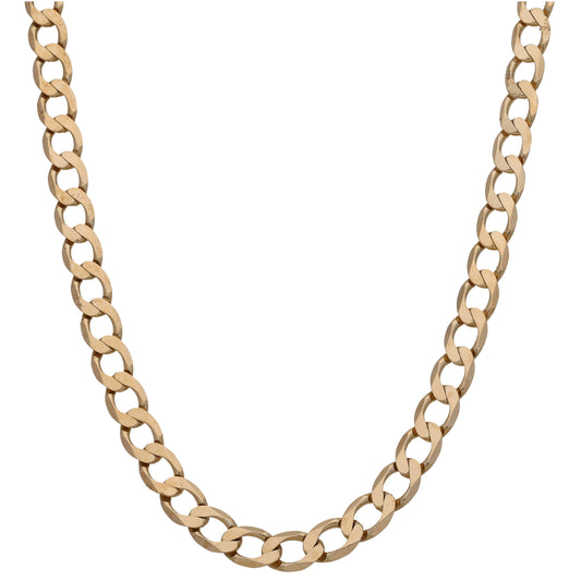9ct Gold Curb Chain 20"