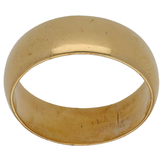 9ct Gold Plain Wedding Ring Size X