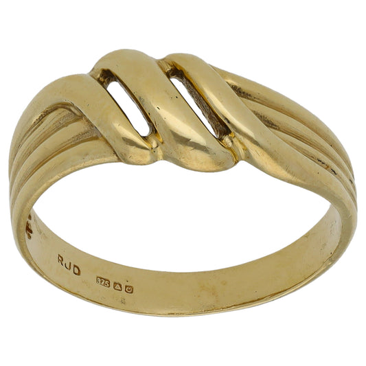 9ct Gold Alternative Ring Size O