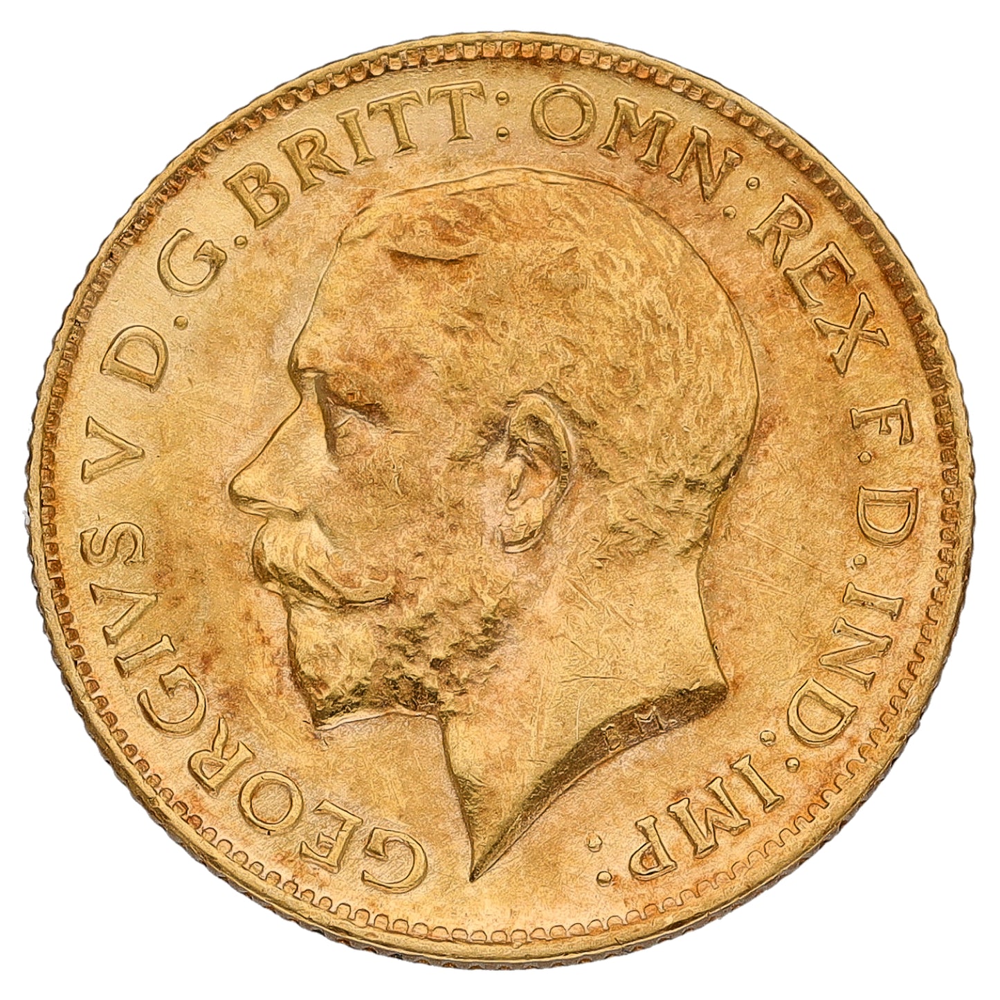 22ct Gold King George V Half Sovereign Coin 1913