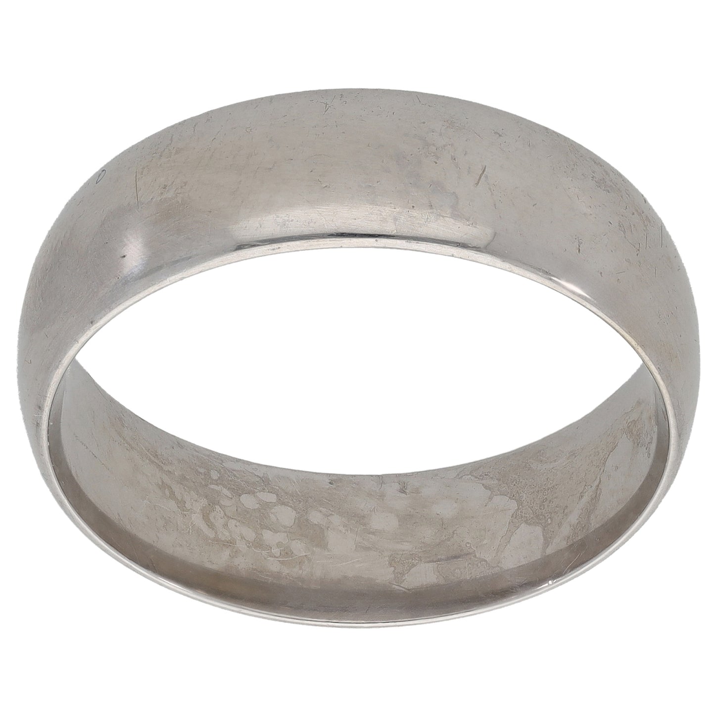 9ct White Gold Plain Wedding Ring Size Z+1