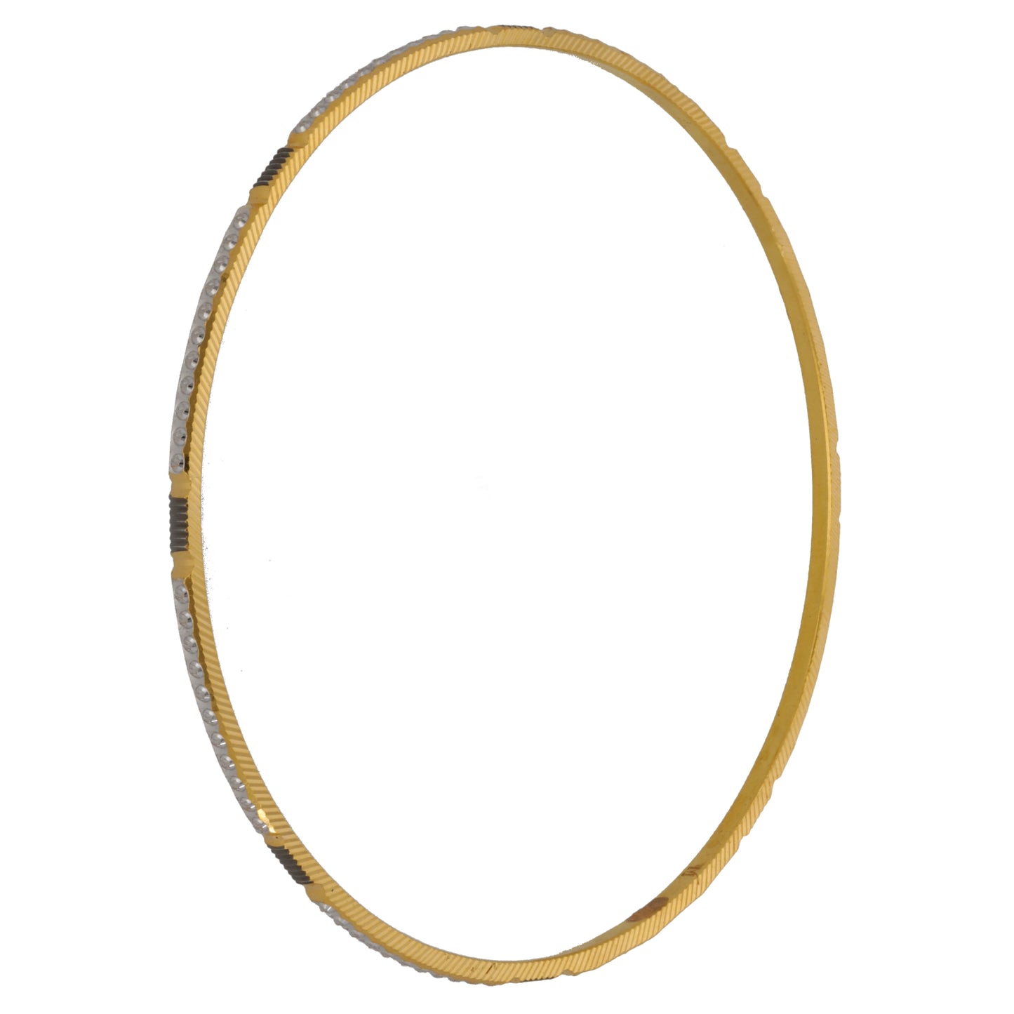 22ct Bi-Colour Gold Bangle