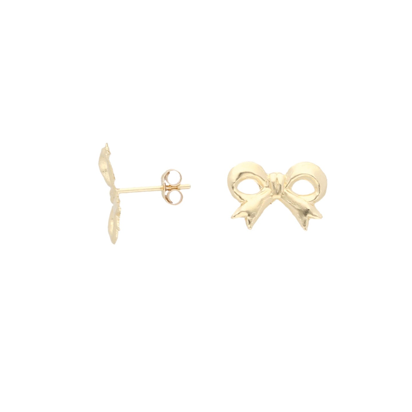 9ct Gold Bow Stud Earrings