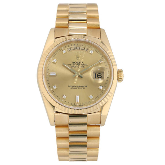 Rolex Day-Date 18238 36mm Gold Watch