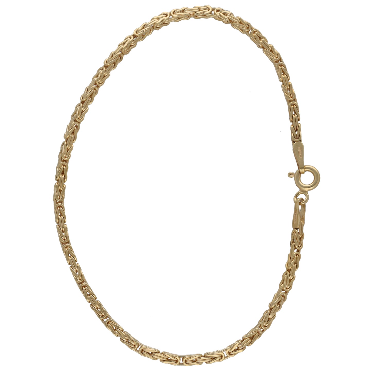 New 9ct Gold Byzantine Bracelet