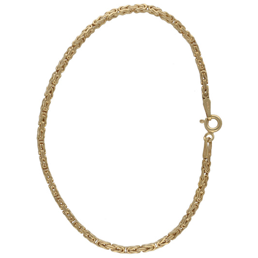 New 9ct Gold Byzantine Bracelet