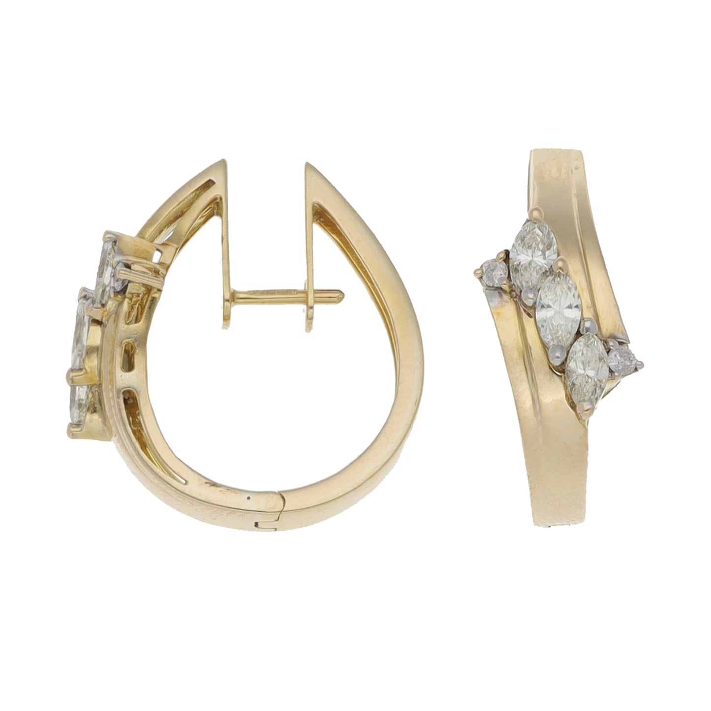 9ct Gold 0.64ct Diamond Dress/Cocktail Earrings