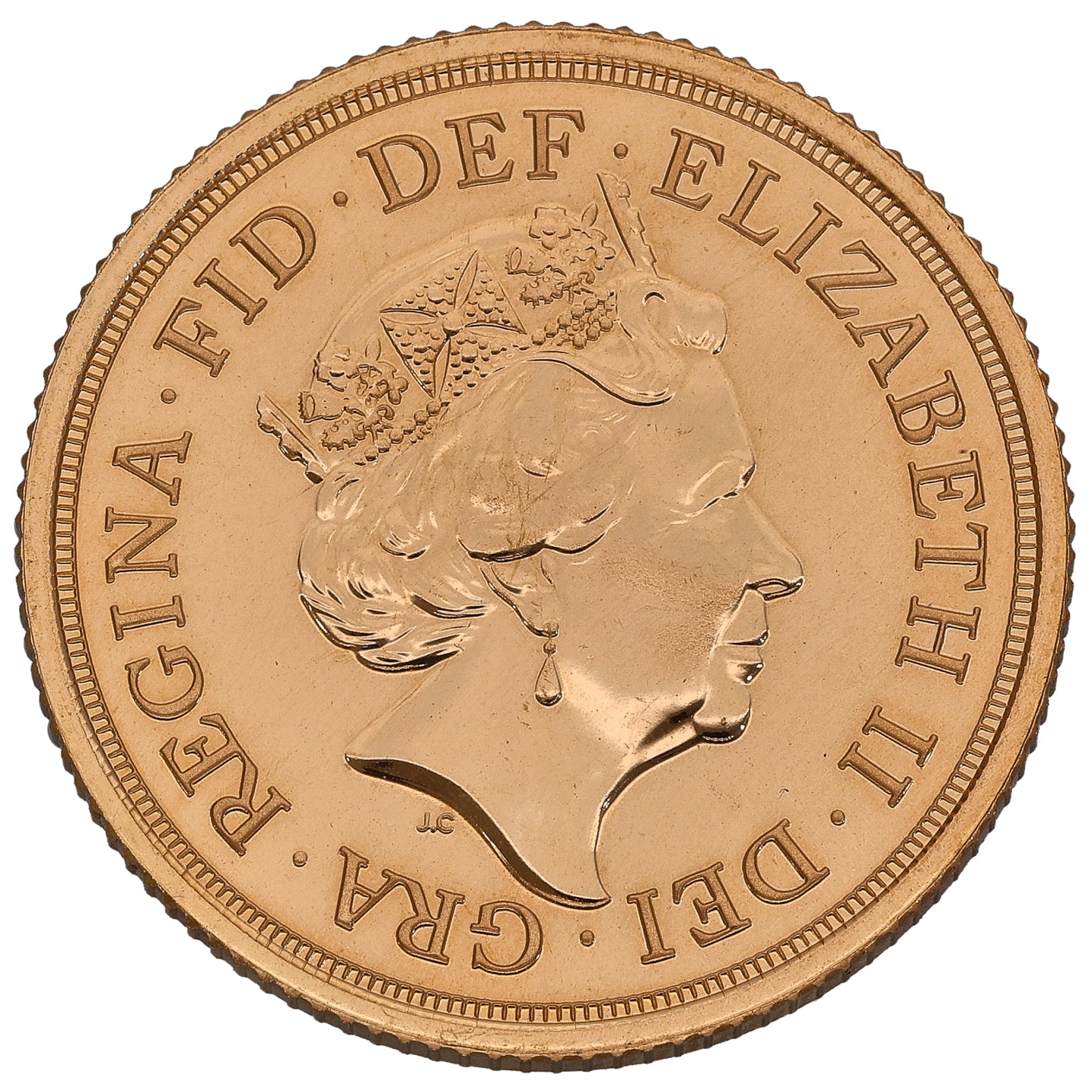 22ct Gold Queen Elizabeth II Full Sovereign Coin 2016