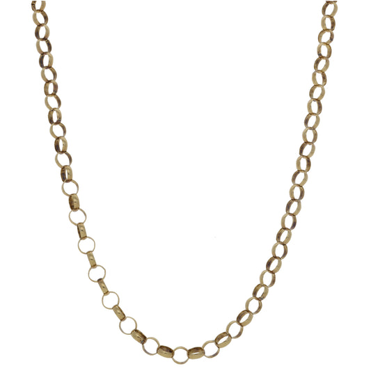 9ct Gold Belcher Chain 18"