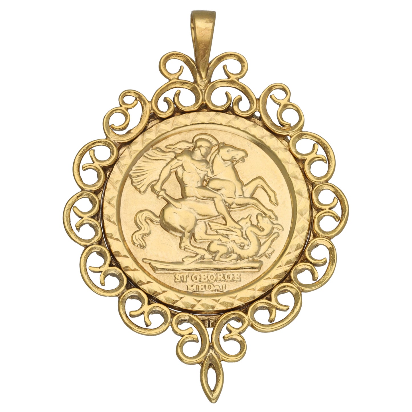 9ct Gold St Christopher Pendant