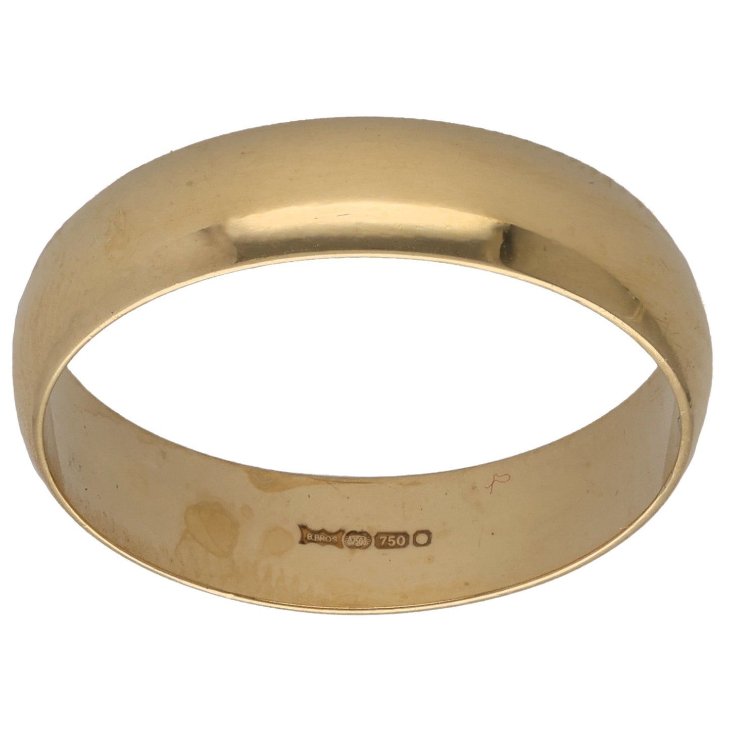 18ct Gold Plain Wedding Ring Size U