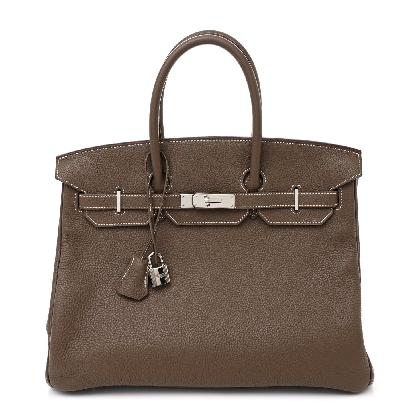 Hermes Birkin 35 Retourne Togo Calfskin Leather Bag - Etoupe