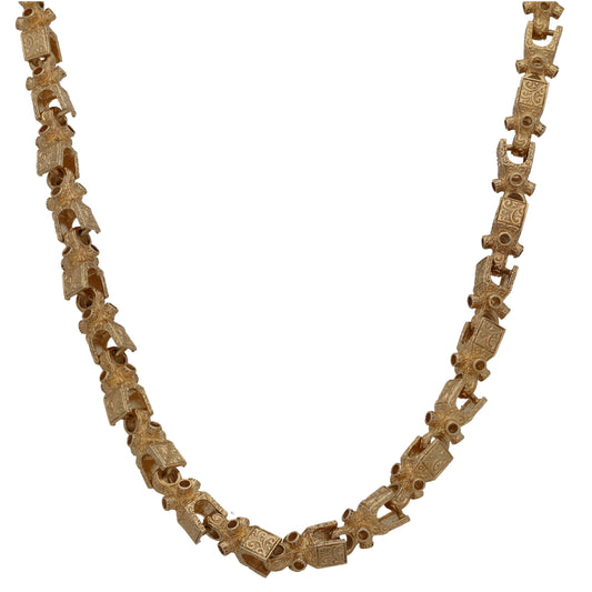 9ct Gold Necklace & Bracelet Jewellery Set