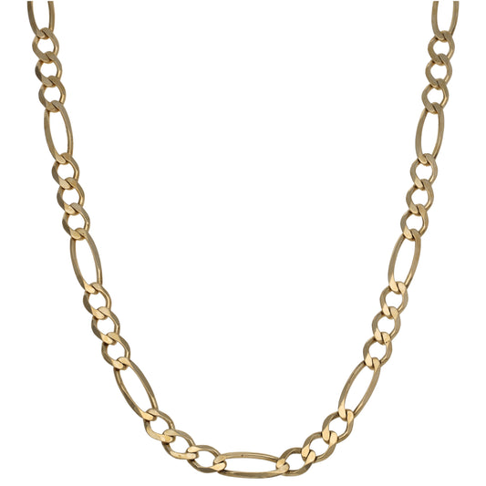 9ct Gold Figaro Chain 18"