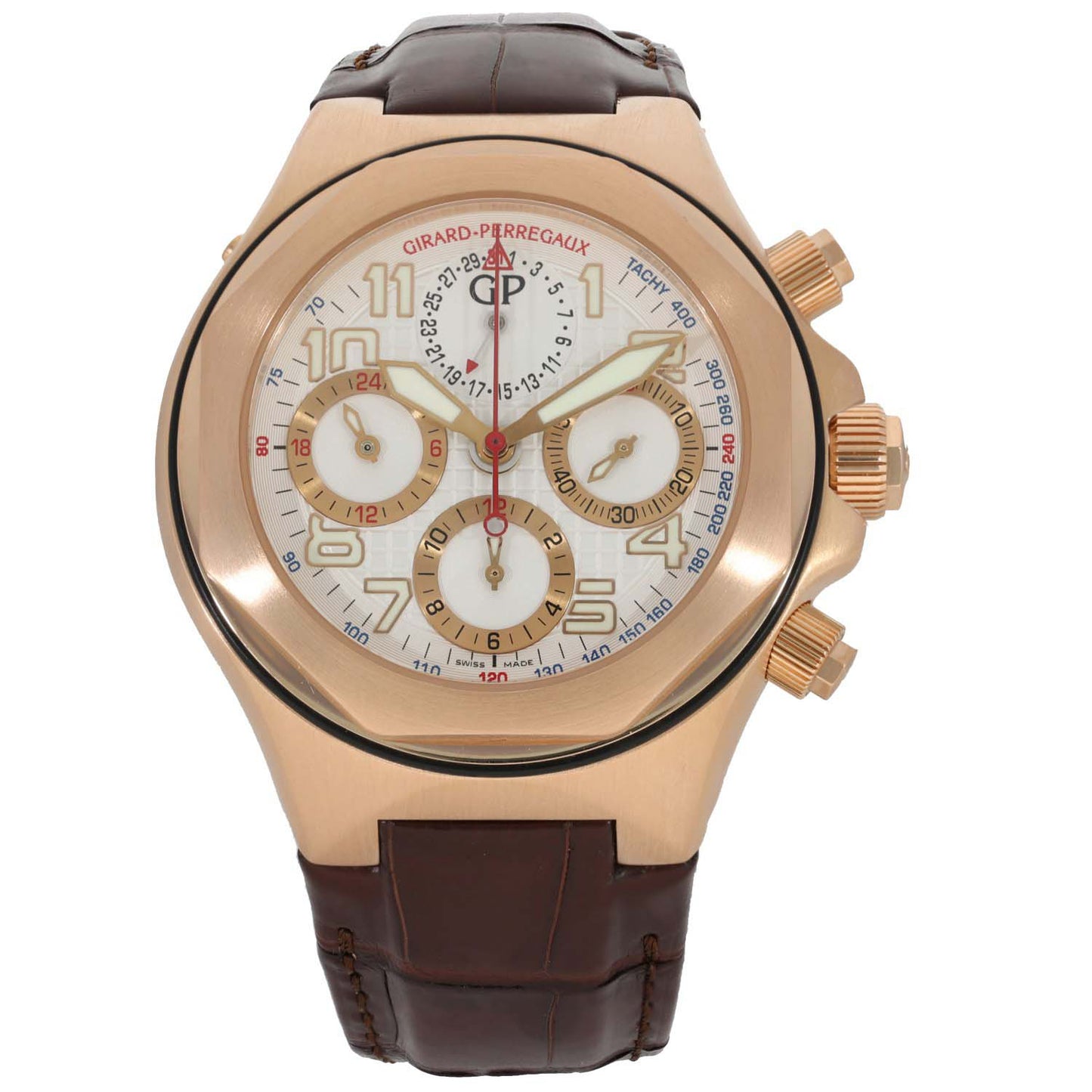 Girard Perregaux Laureato Evo3 Chronograph 80180 44mm Gold Watch