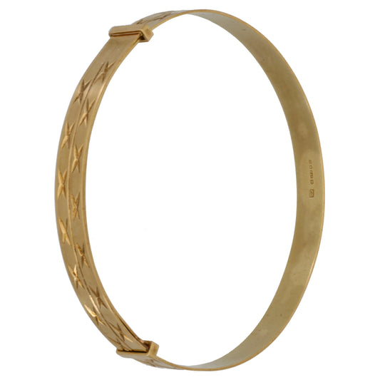 9ct Gold Expanding Bangle