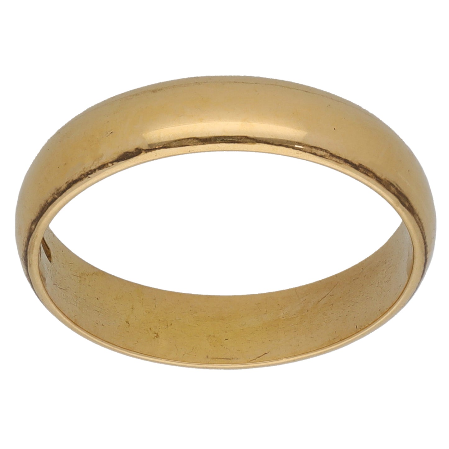 18ct Gold Plain Wedding Ring Size L
