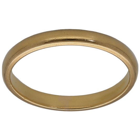 22ct Gold Plain Wedding Ring Size N