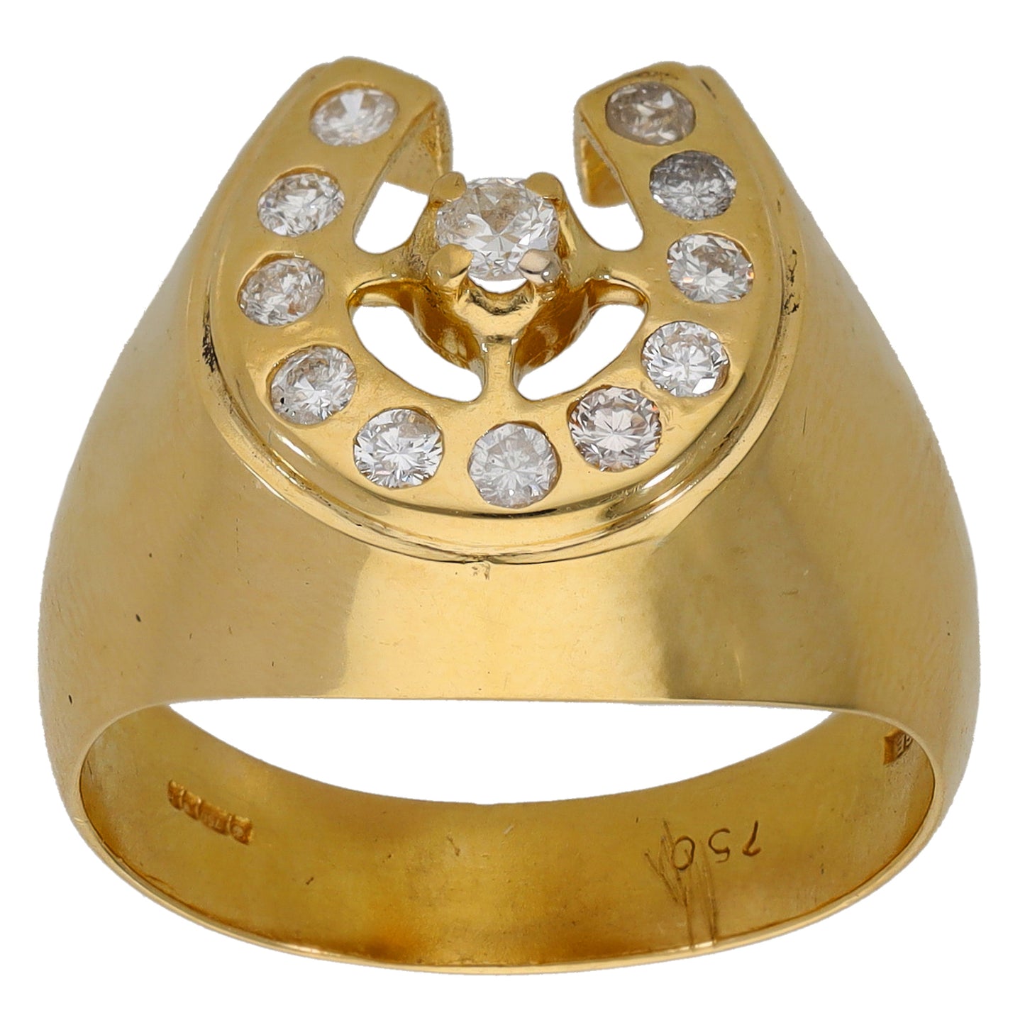 18ct Gold 0.12ct Diamond Alternative Ring Size T
