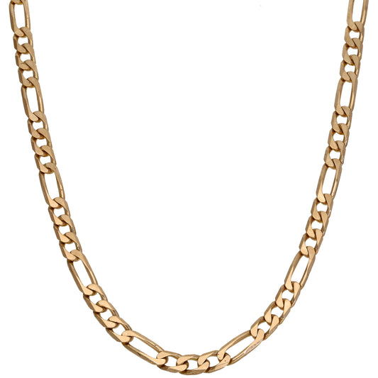 9ct Gold Figaro Chain 18"