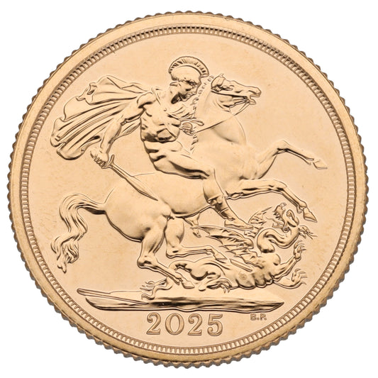 22ct Gold King Charles III Full Sovereign Coin 2025