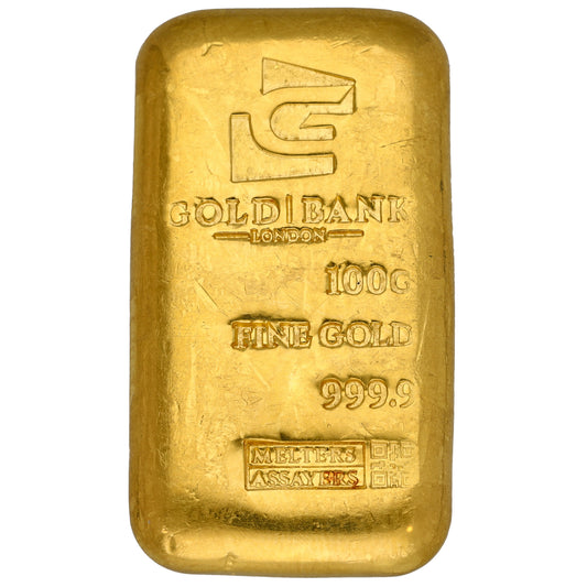 24ct Gold 100g Bar